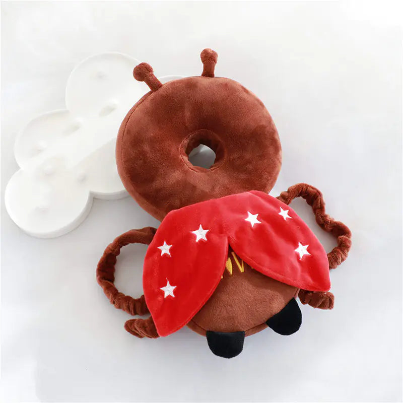 Plush Baby Walker Head Protection Pillow Backpack