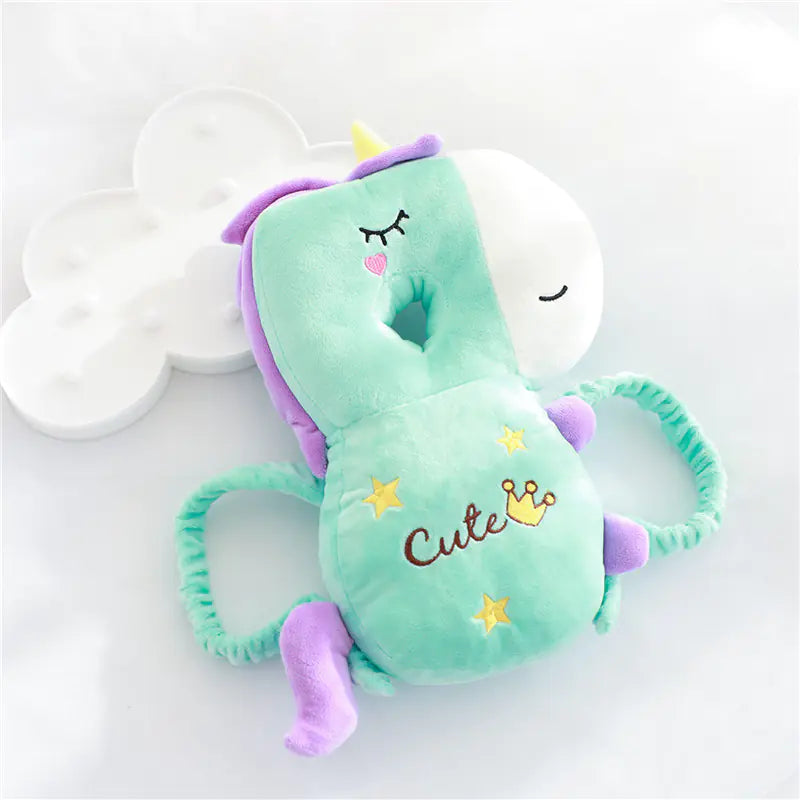 Plush Baby Walker Head Protection Pillow Backpack