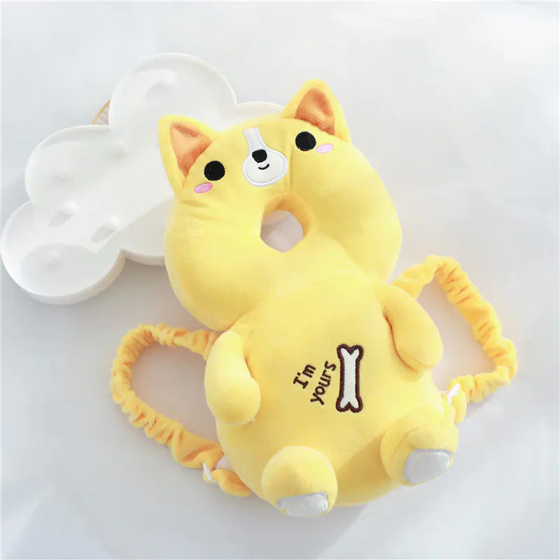 Plush Baby Walker Head Protection Pillow Backpack