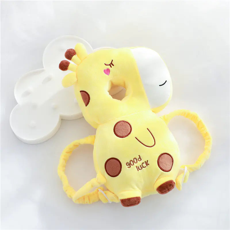 Plush Baby Walker Head Protection Pillow Backpack