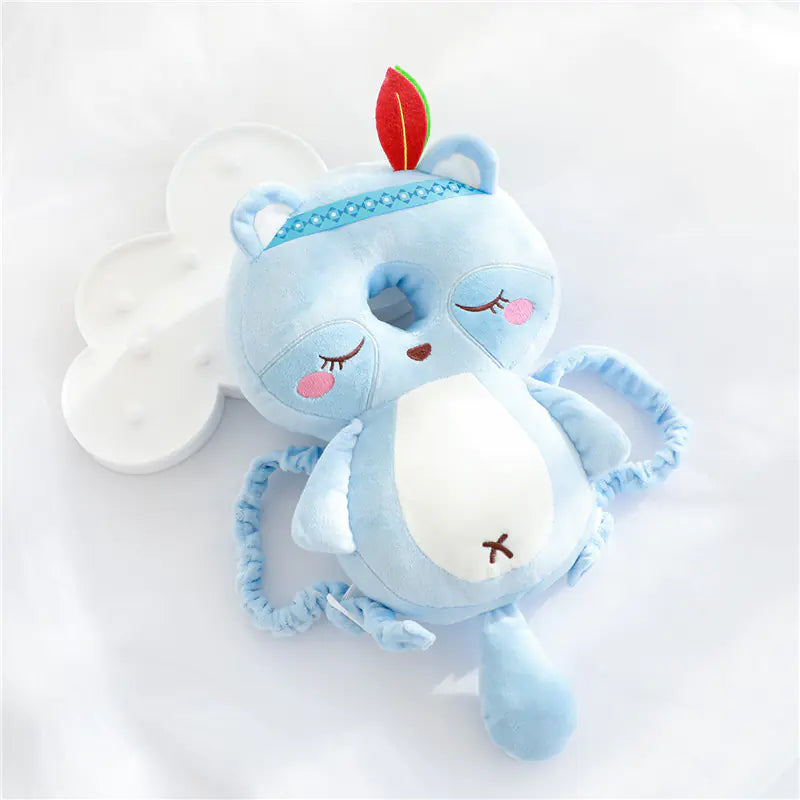 Plush Baby Walker Head Protection Pillow Backpack